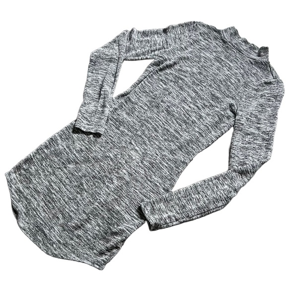 EXPRESS HEATHER GRAY MOCKNECK LONG SLEEVE DRESS SIZE XS - Picture 2 of 5